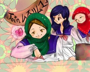 hijabi muslim comic Aya and friends