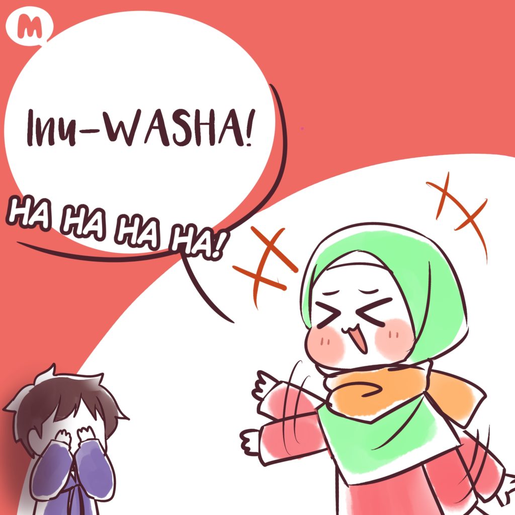 Fun Puns with Aya: Kagome cleans clothes 2