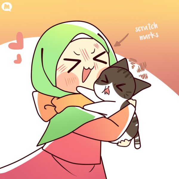 Slice of Life hijabi cartoon comic