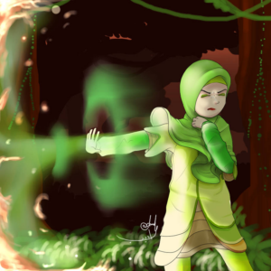 Aya Green Protector by artdeeb96
