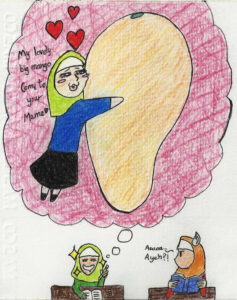 Ayeh loves mangos by dandandanao