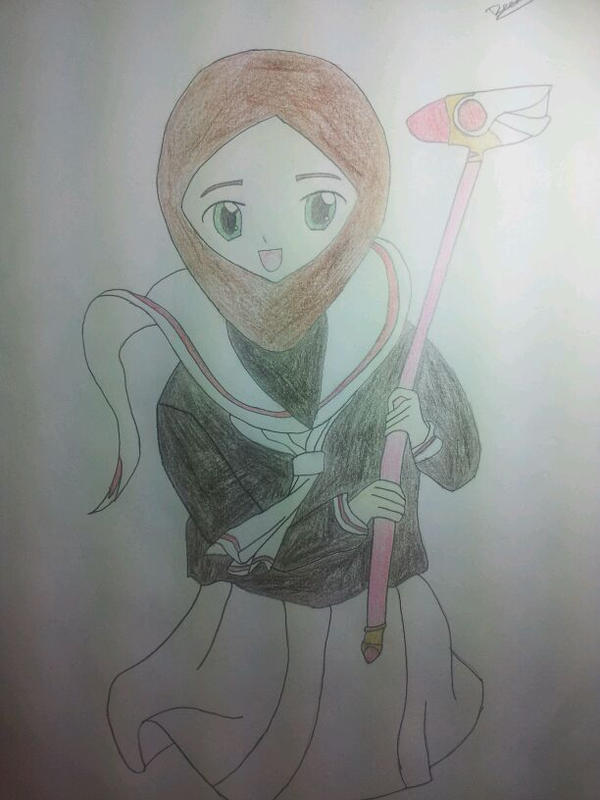 Card Captor Sakura Wearing Hijab by Reemo1998
