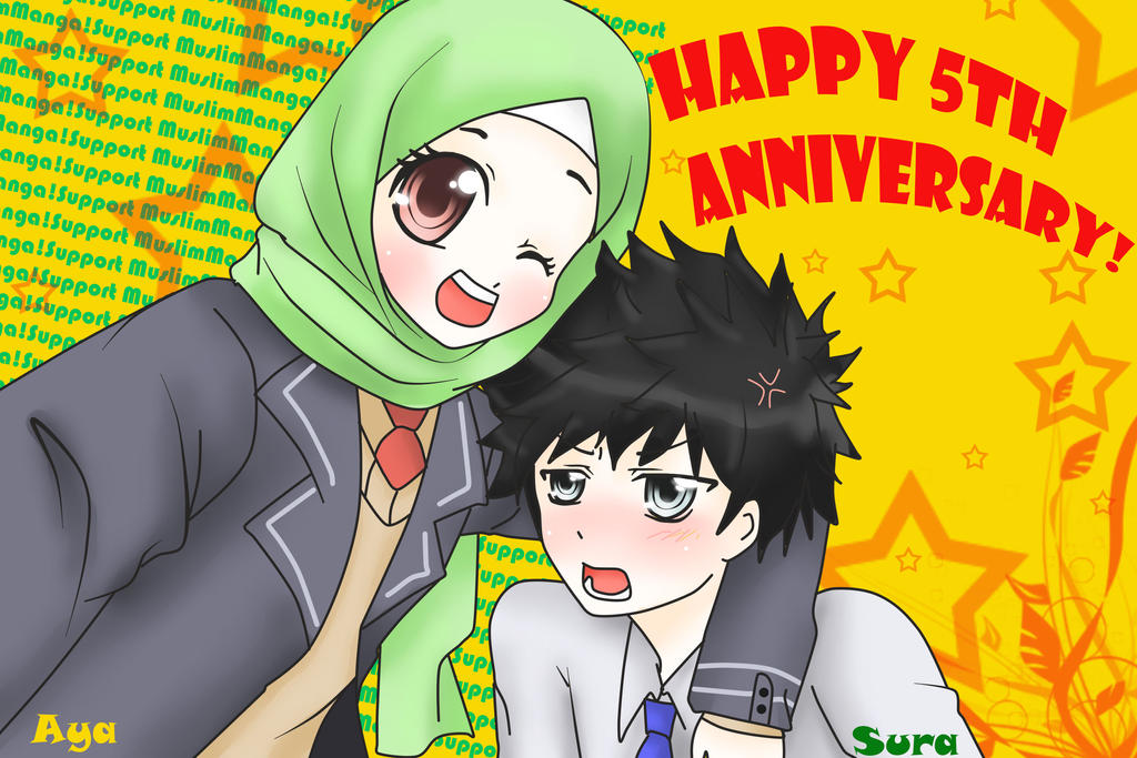 Contest Entry: Muslim-Manga 5th Anniversary by Zhar-nee