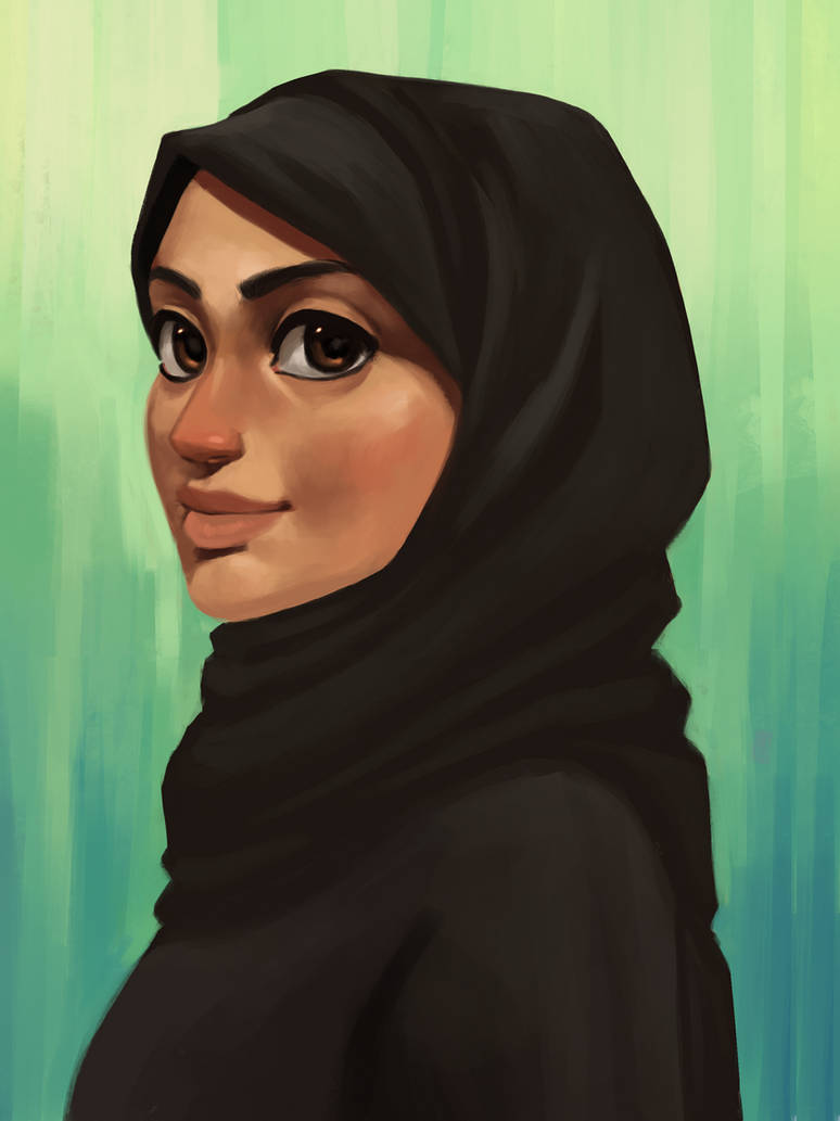 Girl in hijab by Boss-Arts