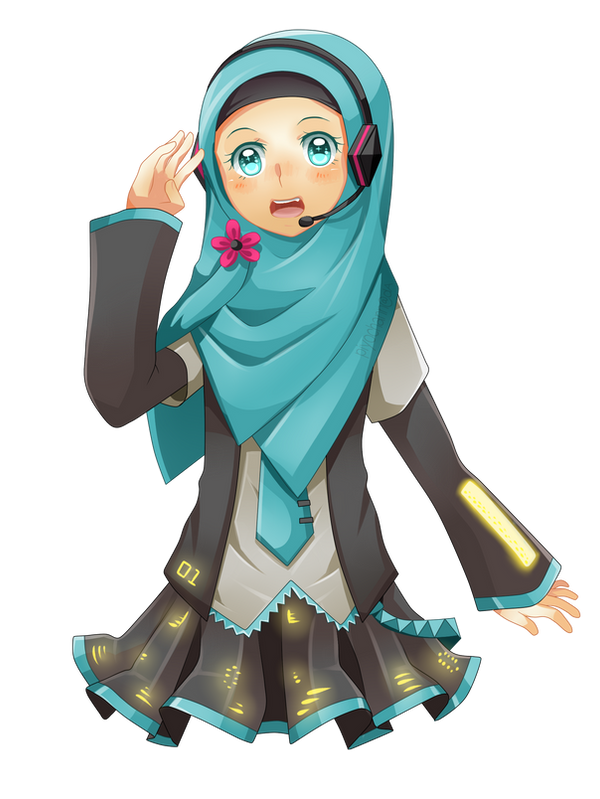 Hatsune Miku with Veil by piyoa