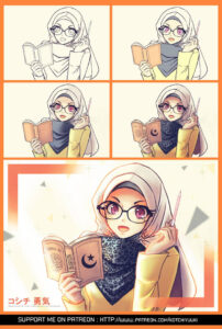 Step Drawing Muslim girl wallpaper... by kotchiyuuki