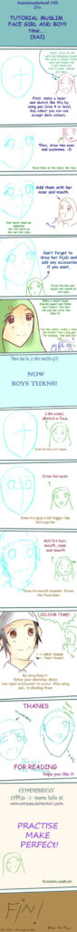 tutorial muslim face by Erniesa